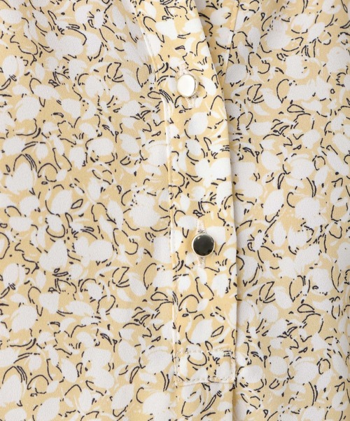 Elura（エルーラ）の「サラサラ着映えスキッパーチュニック/491472（シャツ/ブラウス・レディース・ライトイエロー/ブラック系その他/ライトブルー/ネイビー・FREE）」の10枚目の写真