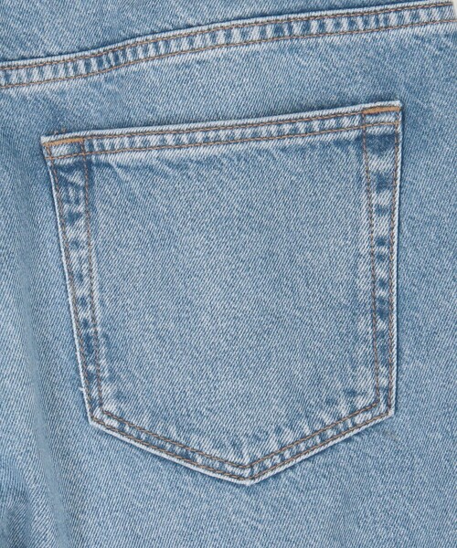 GANNI（ガニー）の「GANNI/ガニー Broderie Anglaise Denim Betzy / J1714 / ブロードリー アングレーズ デニム / ハイウェスト 裾刺繍 ストレートデニム（デニムパンツ・レディース・サックスブルー・26/27）」の5枚目の写真