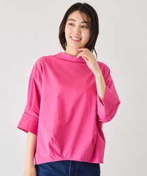 ハイネック5分ソデシャツ
