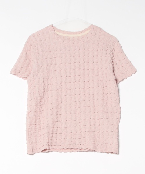 merrylatte(メリーラテ)の「ジャカードポコポコTシャツ(Tシャツ/カットソー・レディース・ピンク・MEDIUM)」の14枚目の写真