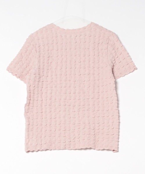 merrylatte(メリーラテ)の「ジャカードポコポコTシャツ(Tシャツ/カットソー・レディース・ピンク・MEDIUM)」の15枚目の写真