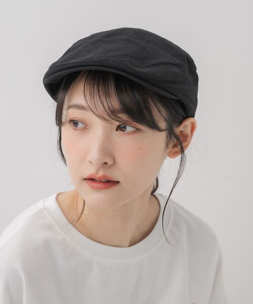 casita(RETRO GIRL)（カシータ）の「ハンチング帽子（ハット・レディース・ブラック/ベージュ・ONE SIZE）」の2枚目の写真