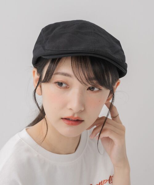 casita(RETRO GIRL)（カシータ）の「ハンチング帽子（ハット・レディース・ブラック/ベージュ・ONE SIZE）」の5枚目の写真