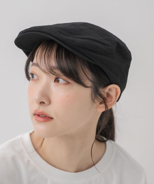 casita(RETRO GIRL)（カシータ）の「ハンチング帽子（ハット・レディース・ブラック/ベージュ・ONE SIZE）」の6枚目の写真