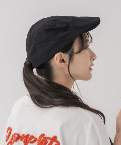 casita(RETRO GIRL)（カシータ）の「ハンチング帽子（ハット・レディース・ブラック/ベージュ・ONE SIZE）」の8枚目の写真