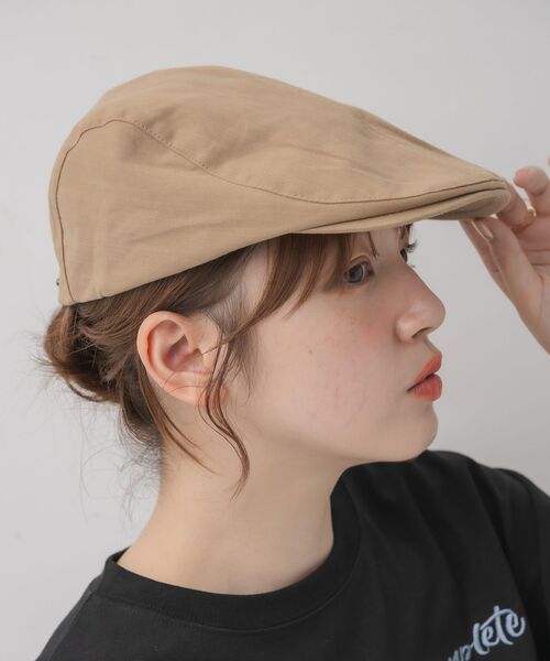 casita(RETRO GIRL)（カシータ）の「ハンチング帽子（ハット・レディース・ブラック/ベージュ・ONE SIZE）」の11枚目の写真