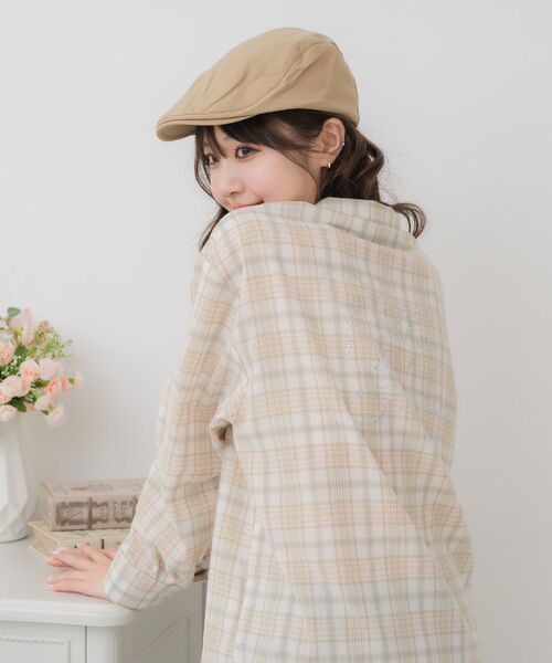 casita(RETRO GIRL)（カシータ）の「ハンチング帽子（ハット・レディース・ブラック/ベージュ・ONE SIZE）」の16枚目の写真