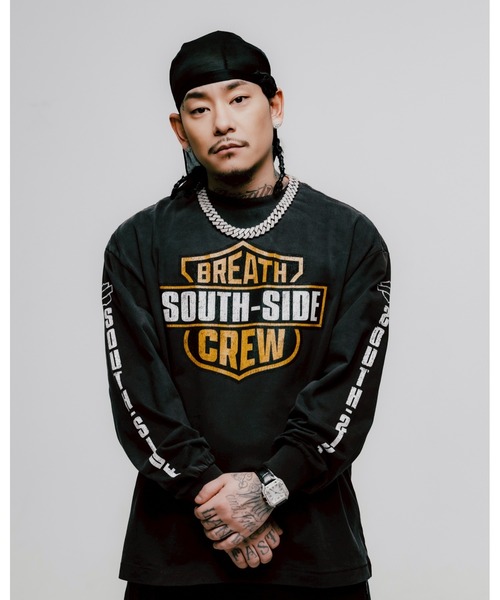 BREATH(ブレス)の「SOUTH SIDE MOTOR LS TEE(Tシャツ/カットソー・メンズ・スミクロ・MEDIUM/LARGE/X-LARGE/XX-LARGE)」の1枚目の写真
