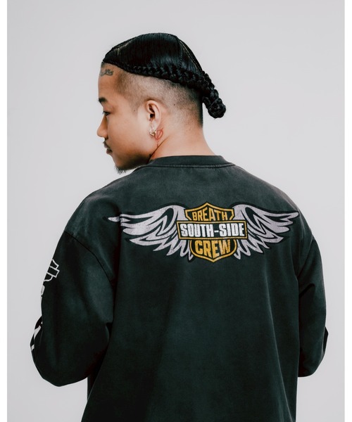 BREATH(ブレス)の「SOUTH SIDE MOTOR LS TEE(Tシャツ/カットソー・メンズ・スミクロ・MEDIUM/LARGE/X-LARGE/XX-LARGE)」の2枚目の写真