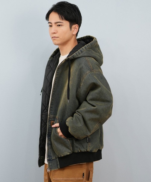 ジャケット・アウター DY DC/ディーシー 25 PADDED HOOD JACKET デニム フードジャケット
