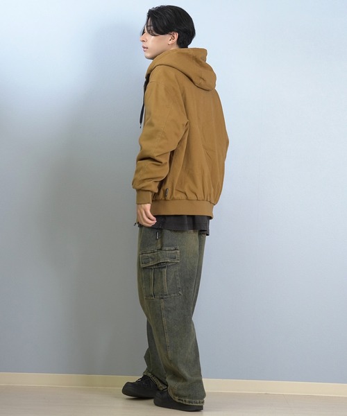 DC（ディーシー）の「DC/ディーシー 25 PADDED HOOD JACKET デニム フードジャケット DJK254027（ブルゾン・メンズ・ブラウン/ブラック系その他/ダークインディゴブルー/ライトインディゴブルー・XL/L/M）」の12枚目の写真