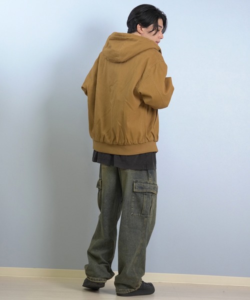 DC（ディーシー）の「DC/ディーシー 25 PADDED HOOD JACKET デニム フードジャケット DJK254027（ブルゾン・メンズ・ブラウン/ブラック系その他/ダークインディゴブルー/ライトインディゴブルー・XL/L/M）」の15枚目の写真