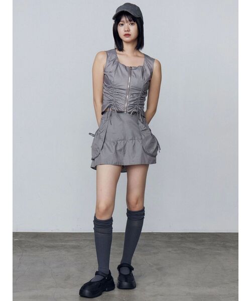 EMODA(エモダ)の「メッシュコンビバルキーシューズ(スニーカー・レディース・ブラック/グレー・SMALL/MEDIUM/LARGE)」の12枚目の写真