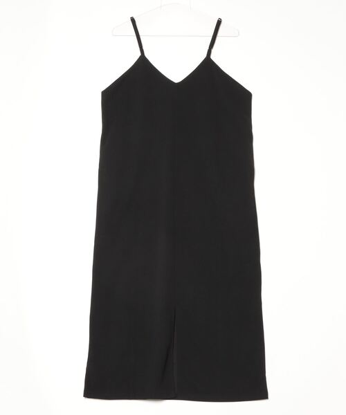 SallyLunn(サリーラン)の「バックスリットキャミワンピース(ワンピース・レディース・ベージュ/ブラック・LARGE/MEDIUM)」の4枚目の写真