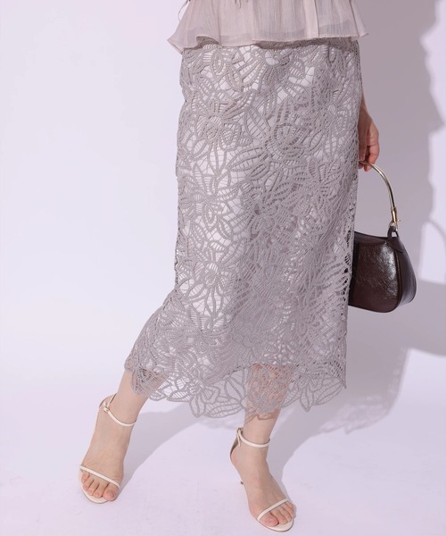 Apuweiser-riche コードレースタイトスカート コードレースタイトスカート（スカート）｜Apuweiser-riche