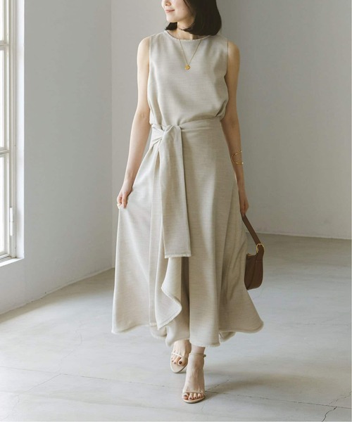 Noble（ノーブル）の「《追加》フリンジヘムレイヤードワンピース（ワンピース・レディース・モカ/ベージュ/マスタード・36/38）」の22枚目の写真