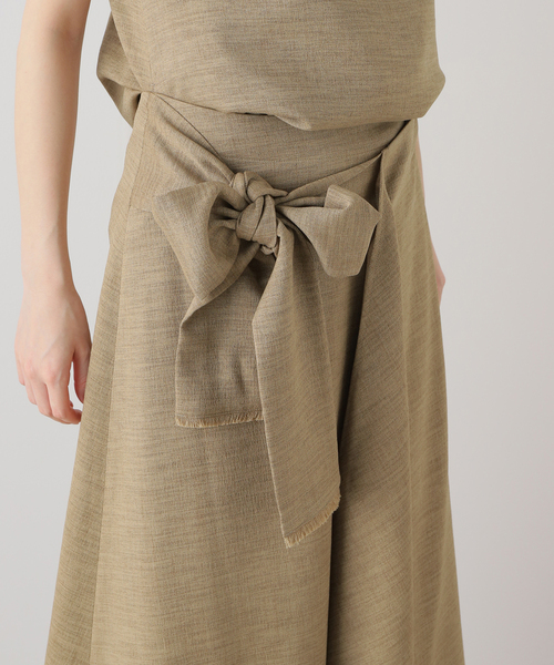 追加》フリンジヘムレイヤードワンピース（ワンピース）｜NOBLE