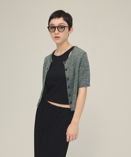 eL（エル）の「【eL】5G Melange Cardigan SS/491045（カーディガン/ボレロ・レディース・ブルー系その他/オレンジ・FREE）」の15枚目の写真