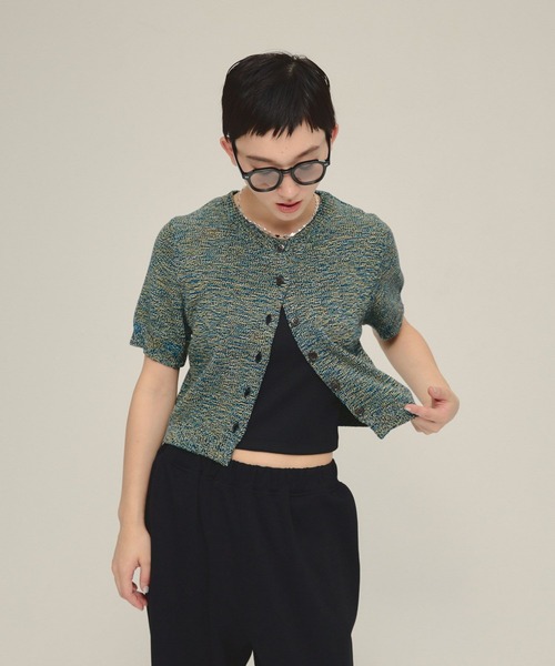 eL（エル）の「【eL】5G Melange Cardigan SS/491045（カーディガン/ボレロ・レディース・ブルー系その他/オレンジ・FREE）」の19枚目の写真