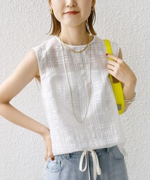 【スター☆】シップス  チェック 配色 半袖 ブラウス SHIPS KIDS:140～150cm / ギンガムチェック 半袖 ブラウス