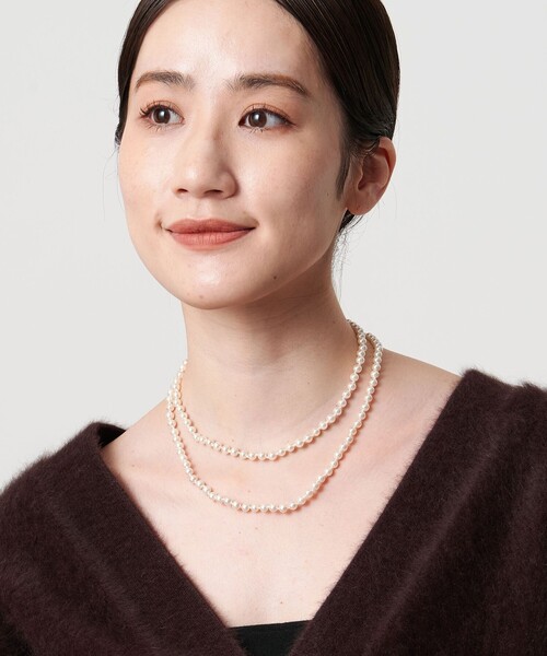 UNITED ARROWS（ユナイテッドアローズ）の「イミテーションパール ノット ネックレス（ネックレス・レディース・ホワイト・FREE）」の3枚目の写真