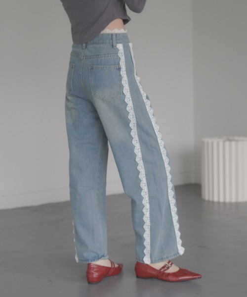 ☆【YUSE】☆SIGNATURE STRAIGHT LINE DENIM PANT.S☆デニム☆ ALL RUNS ジーンズ wide painter denim pants/ワイドペインター