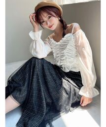 ブラウス シャツ ベロアチュールオーバーブラウス レディース シャツ/ブラウス（ベロア）ファッション通販 - ZOZOTOWN