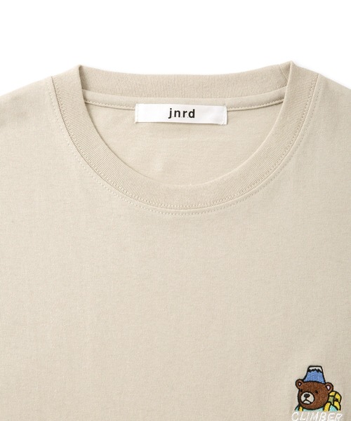 j.n.r.d(ジェー・エヌ・アール・ディー)の「【接触冷感】j.n.r.d/ワンポイントベア刺繍Tシャツ(Tシャツ/カットソー・メンズ・ベージュ/ネイビー/ホワイト・L/LL/S/M)」の12枚目の写真