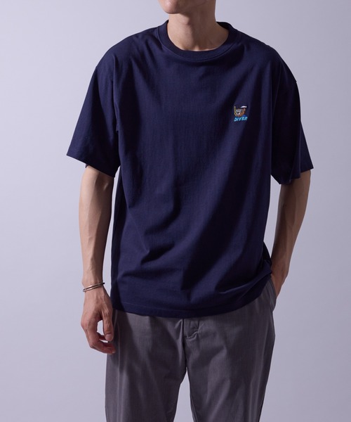 j.n.r.d(ジェー・エヌ・アール・ディー)の「【接触冷感】j.n.r.d/ワンポイントベア刺繍Tシャツ(Tシャツ/カットソー・メンズ・ベージュ/ネイビー/ホワイト・L/LL/S/M)」の18枚目の写真