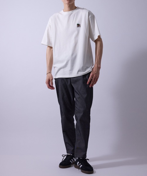 j.n.r.d(ジェー・エヌ・アール・ディー)の「【接触冷感】j.n.r.d/ワンポイントベア刺繍Tシャツ(Tシャツ/カットソー・メンズ・ベージュ/ネイビー/ホワイト・L/LL/S/M)」の19枚目の写真