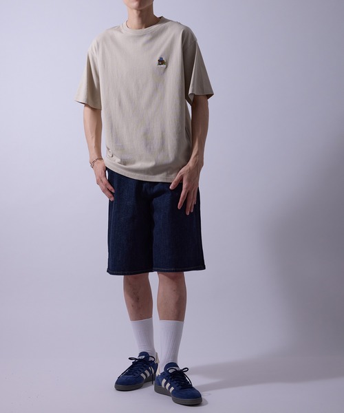 j.n.r.d(ジェー・エヌ・アール・ディー)の「【接触冷感】j.n.r.d/ワンポイントベア刺繍Tシャツ(Tシャツ/カットソー・メンズ・ベージュ/ネイビー/ホワイト・L/LL/S/M)」の21枚目の写真