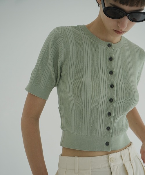 W FACE RIB KNIT CARDIGAN（カーディガン/ボレロ）｜CLANE