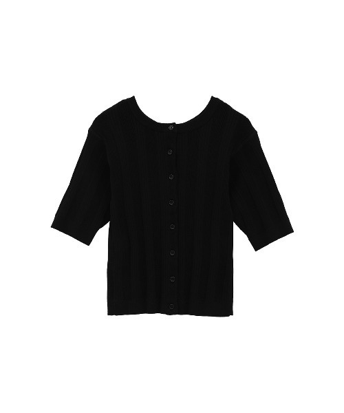 トップス clane W FACE RIB KNIT CARDIGAN セール】W FACE RIB KNIT CARDIGAN（カーディガン/ボレロ）｜CLANE