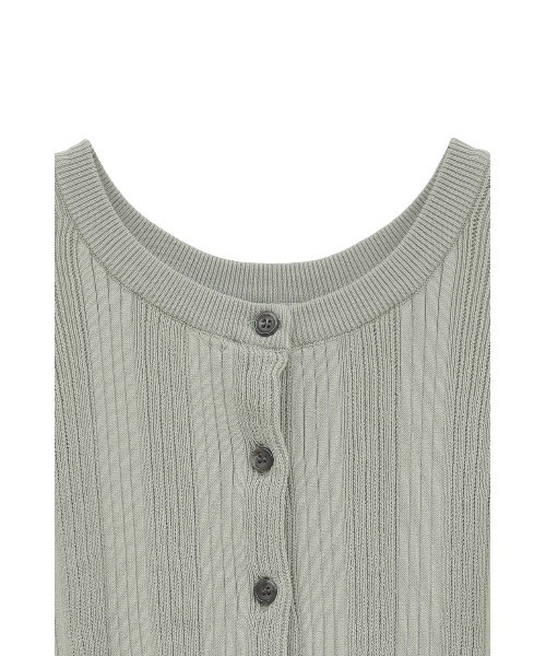 W FACE RIB KNIT CARDIGAN（カーディガン/ボレロ）｜CLANE