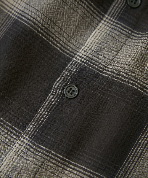 VIS（ビス）の「オンブレチェックオーバーシャツ（シャツ/ブラウス・レディース・ベージュ系その他/ブラック系その他・FREE）」の5枚目の写真