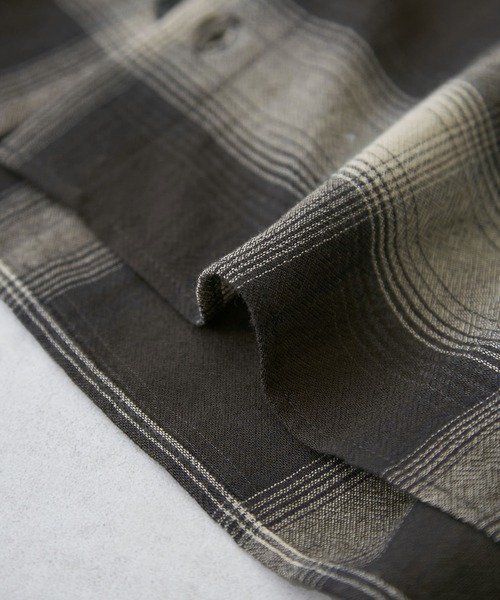 VIS（ビス）の「オンブレチェックオーバーシャツ（シャツ/ブラウス・レディース・ベージュ系その他/ブラック系その他・FREE）」の7枚目の写真