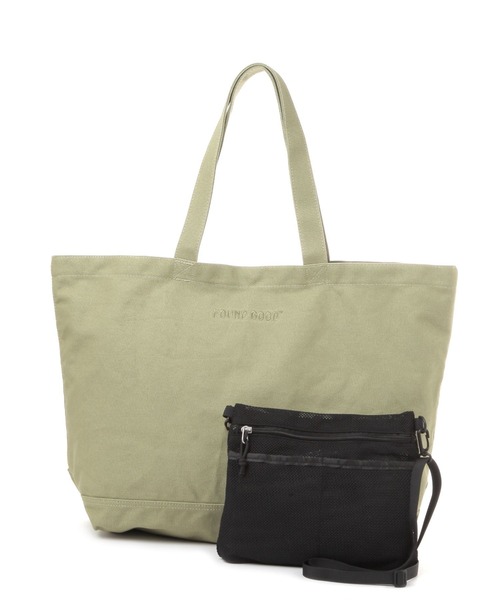 FOUND GOOD（ファウンドグッド）の「サコッシュツキトートバッグM（トートバッグ・メンズ・グレー系/ベージュ/グリーン系8・FREE）」の7枚目の写真