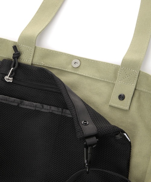 FOUND GOOD（ファウンドグッド）の「サコッシュツキトートバッグM（トートバッグ・メンズ・グレー系/ベージュ/グリーン系8・FREE）」の17枚目の写真