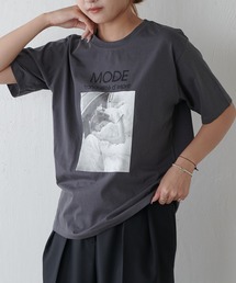 Lui's | シルケットフォトT sleepy(Tシャツ/カットソー)