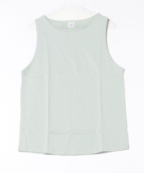 FRUIT OF THE LOOM（フルーツオブザルーム）の「/FRUIT OF THE LOOM Women's 260g ヘビーウェイト カラータンクトップ（タンクトップ・レディース・サックスブルー/グレー/サーモンピンク/ブラック/ホワイト/インディゴブルー・M/S/L）」の4枚目の写真