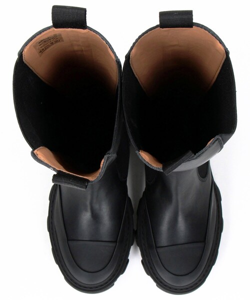 GANNI（ガニー）の「GANNI/ガニー Cleated High Chelsea Boot / S2575 / チェルシーブーツ / チャンキー / ロングブーツ（ブーツ・レディース・ブラック・38/37/36）」の2枚目の写真