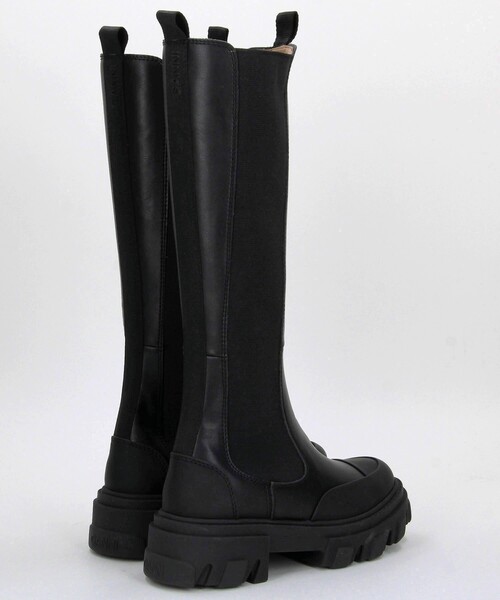 GANNI（ガニー）の「GANNI/ガニー Cleated High Chelsea Boot / S2575 / チェルシーブーツ / チャンキー / ロングブーツ（ブーツ・レディース・ブラック・38/37/36）」の5枚目の写真