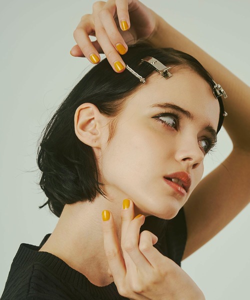 MARY QUANT)METAL CHAIN HAIR PIN SET（ヘアピン）｜MARY QUANT