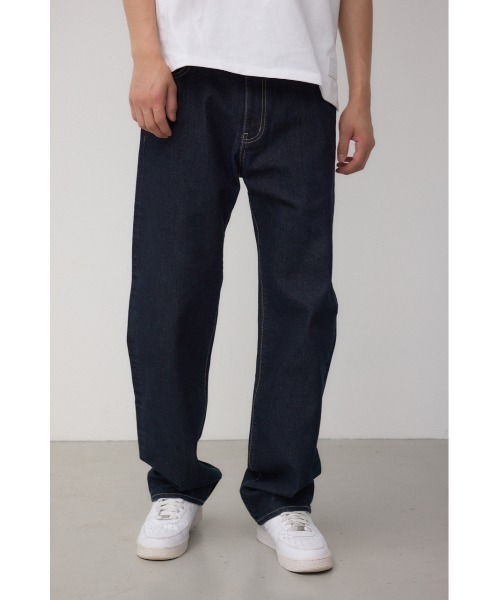 AZUL by moussy(アズールバイマウジー)の「AZUL DENIM スリムストレート(デニムパンツ・メンズ・ライトブラック/ワンウォッシュ・SMALL/MEDIUM/LARGE)」の2枚目の写真