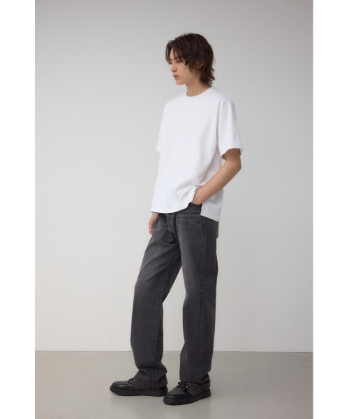 AZUL by moussy(アズールバイマウジー)の「AZUL DENIM スリムストレート(デニムパンツ・メンズ・ライトブラック/ワンウォッシュ・SMALL/MEDIUM/LARGE)」の4枚目の写真