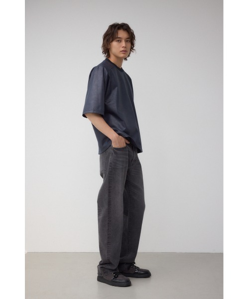 AZUL by moussy(アズールバイマウジー)の「AZUL DENIM スリムストレート(デニムパンツ・メンズ・ライトブラック/ワンウォッシュ・SMALL/MEDIUM/LARGE)」の5枚目の写真