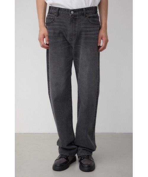 AZUL by moussy(アズールバイマウジー)の「AZUL DENIM スリムストレート(デニムパンツ・メンズ・ライトブラック/ワンウォッシュ・SMALL/MEDIUM/LARGE)」の6枚目の写真
