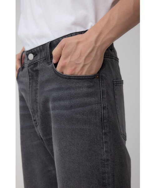 AZUL by moussy(アズールバイマウジー)の「AZUL DENIM スリムストレート(デニムパンツ・メンズ・ライトブラック/ワンウォッシュ・SMALL/MEDIUM/LARGE)」の11枚目の写真