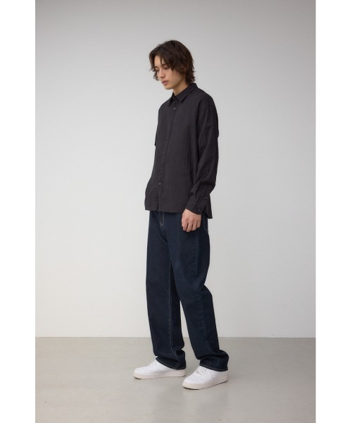 AZUL by moussy(アズールバイマウジー)の「AZUL DENIM スリムストレート(デニムパンツ・メンズ・ライトブラック/ワンウォッシュ・SMALL/MEDIUM/LARGE)」の16枚目の写真