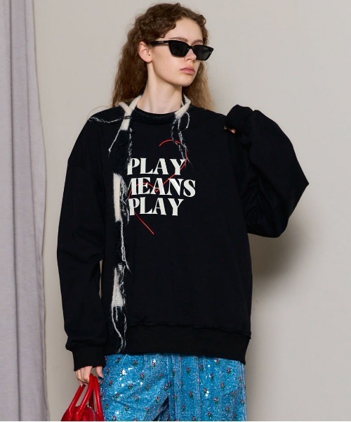 Silicon Print Sweatshirt/シリコンプリントスウェット（スウェット